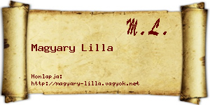 Magyary Lilla névjegykártya